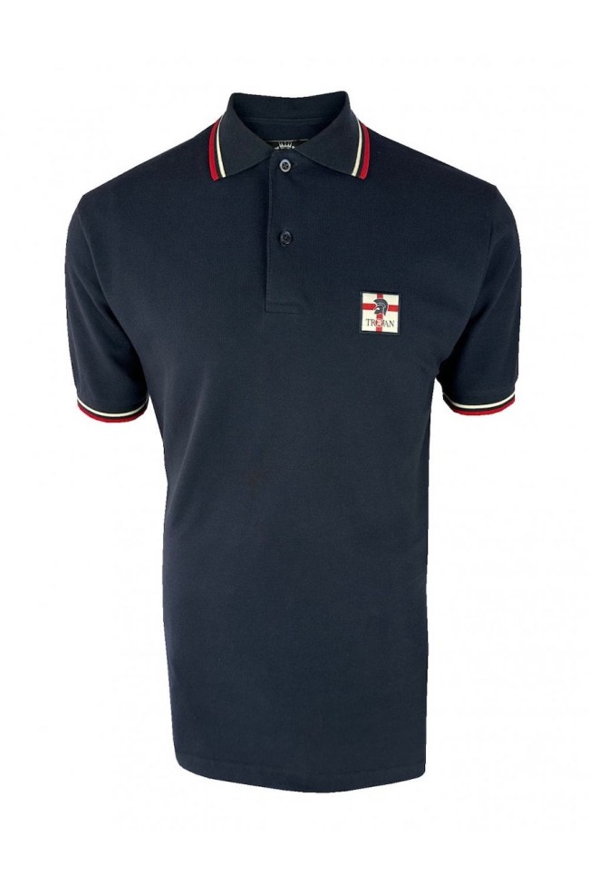 Navy TR9078 St George Badge Pique Polo