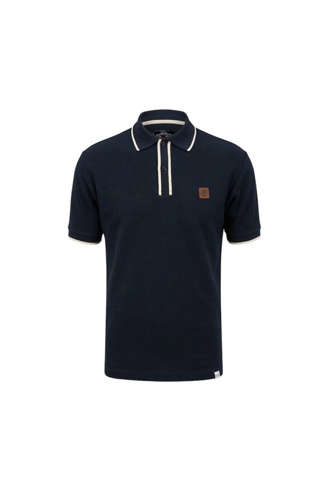 TR9117 Ottoman Rib Polo Navy