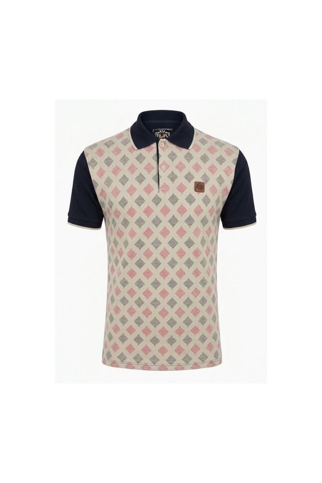 TR9120 Ottoman Diamond Panel Polo Navy
