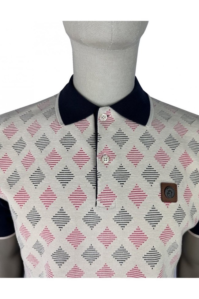 TR9120 Ottoman Diamond Panel Polo Navy