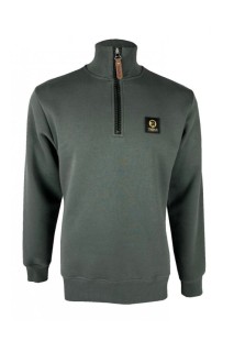 TR8945 Houndstooth Trim 1/4 Zip Sweat