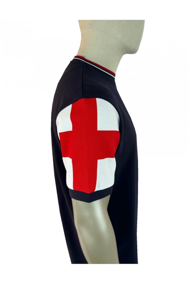 TR9088 Flag Print Pique T Shirt England