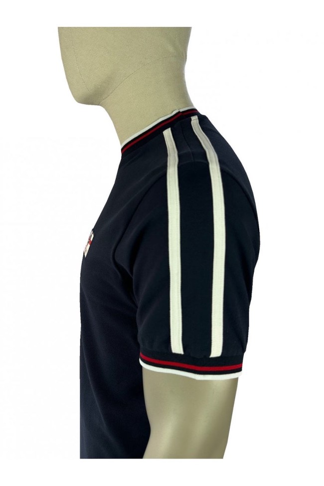 TR9087 St George Badge Pique T Shirt Navy