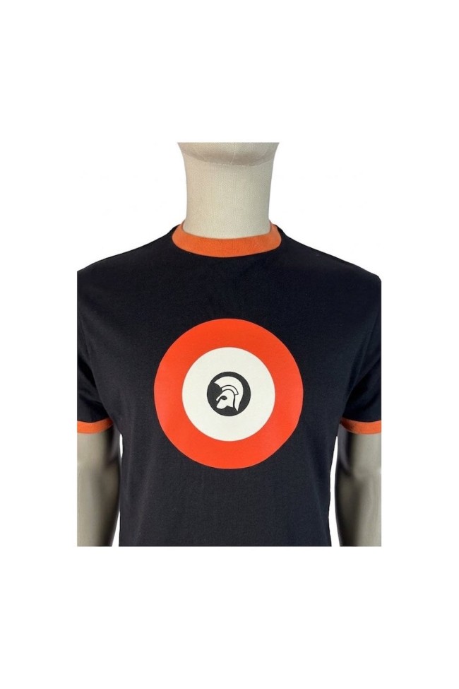 TC1040 Target Ringer T Shirt Black