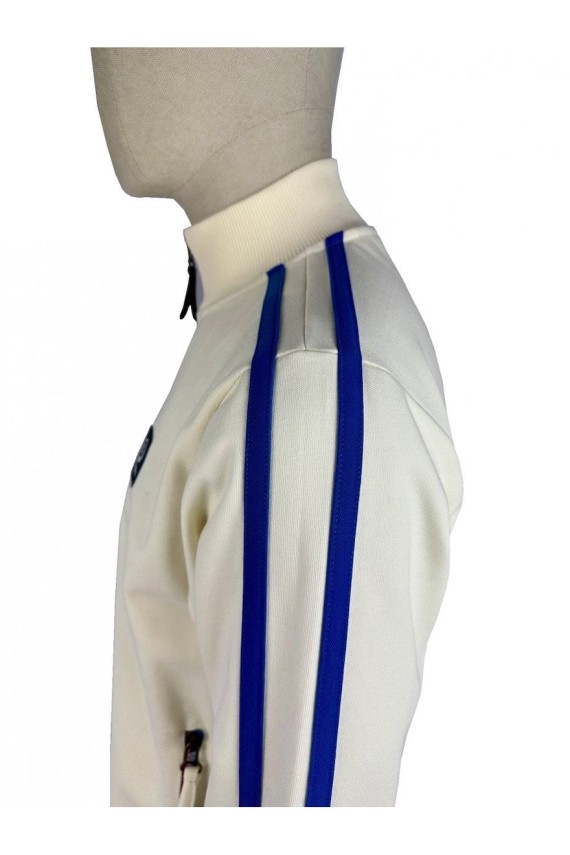 TC1043 Contrast Zip Tracktop Ecru