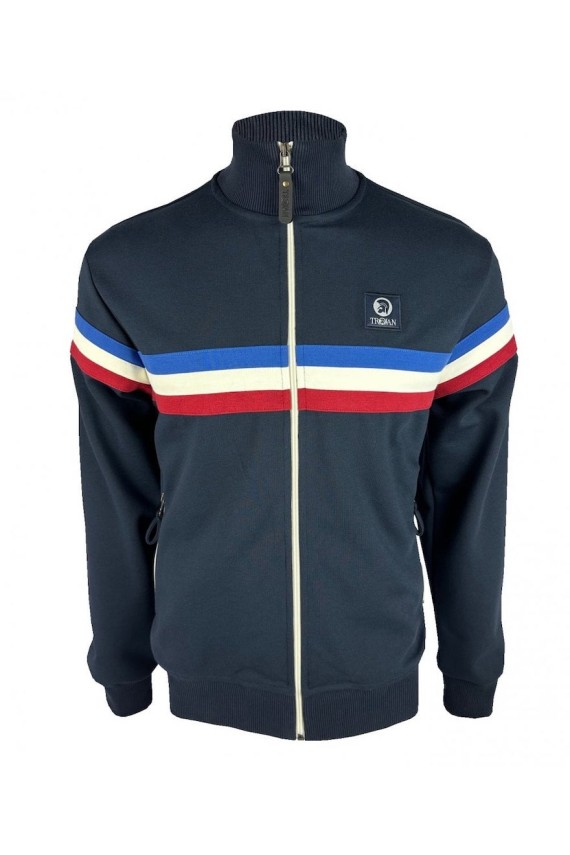 TR9002 Retro Stripe Tracktop Navy