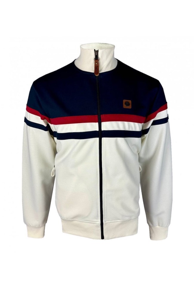 Ecru TR9051 Panel Stripe Track Top