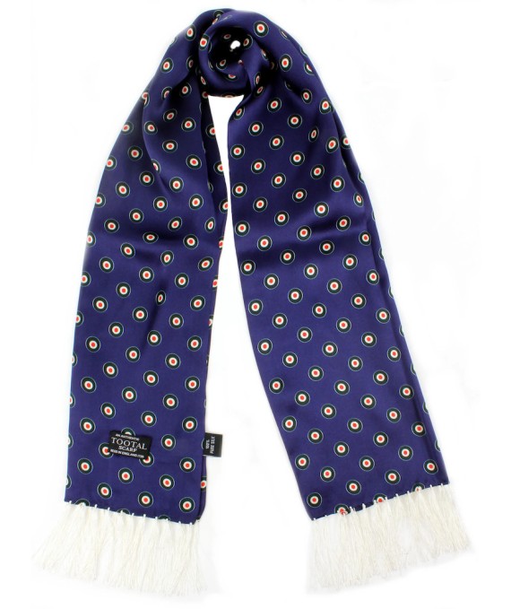 Target Blue Silk Scarf Blue/Red/Green-390