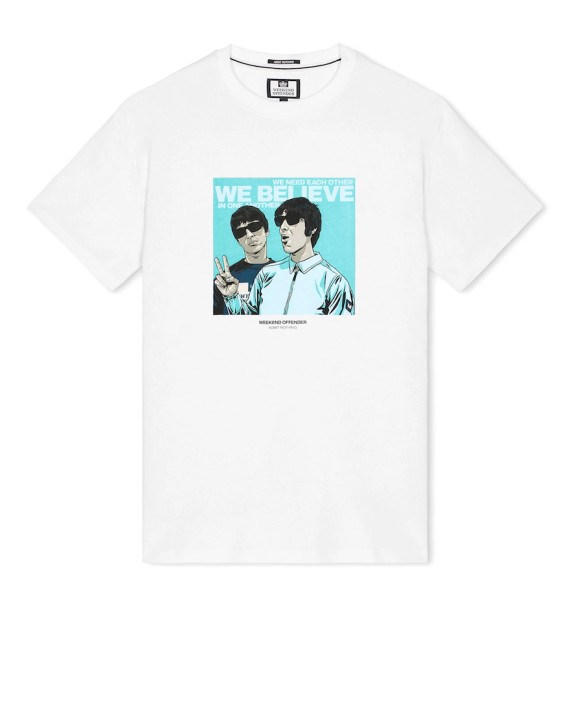 Believe Graphic T Shirt White
