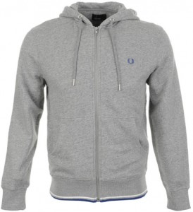 fred perry zip hooded sweat