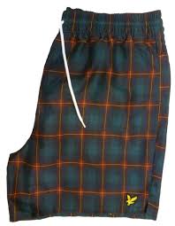 scottish tartan lyle and scott swim shorts