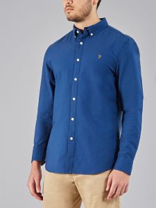 F4WS4054 Brewer Button Down Oxford Shirt by Farah