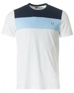 M2544 Colour Block Panel T Shirt by Fred Perry