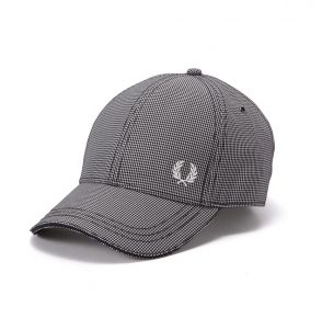 HW3632 Mini Gingham Check Baseball Cap by Fred Perry