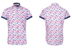 Easton Short Sleeve Retro Print Shirt by Jiggler Lord Berlue