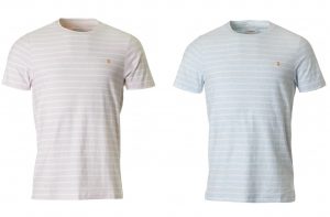 F4KS8070 Salford Yarn Dyed Striped T Shirt by Farah