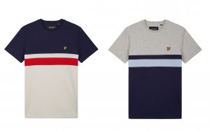 TS903V Yoke Stripe T Shirt by Lyle and Scott