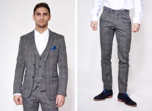 Scott Check Blazer Jacket and Trousers by Marc Darcy