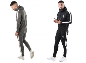 GK Tapered Poly Tracksuit Top by Gym King