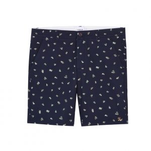 F4HM8018 Hawk Printed Twill Short by Farah