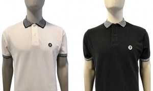 TR8373 Houndstooth Collar Polo Shirt by Trojan