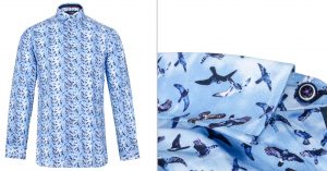 Hitch Bird Print Shirt by Jiggler Lord Berlue