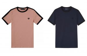 M3582 Tonal Taped Ringer T Shirt by Fred Perry