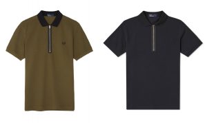 M4572 Zip Neck Polo Shirt by Fred Perry