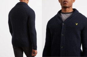 KN917V Shawl Neck Cardigan by Lyle and Scott