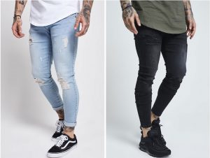 Skinny Distressed Jean by Sik Silk