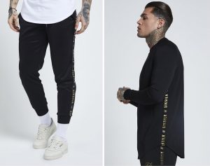 Sik Silk Taped Joggers and Sweatshirt