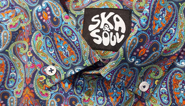 Ska and Soul Paisley Shirt Close Up