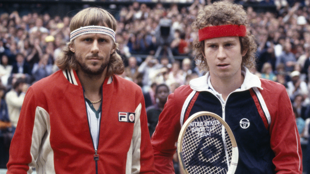 Bjorn Borg wearing Fila and John McEnroe Sergio Tacchini