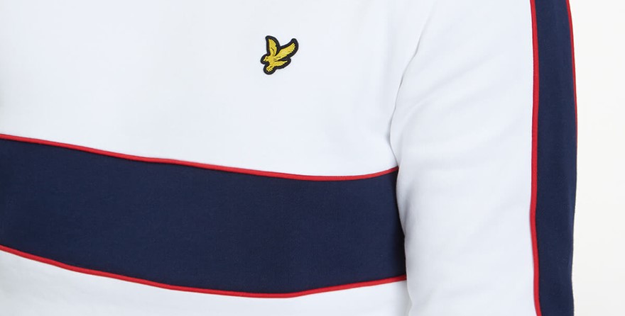 Lyle and Scott panel stripe jumper