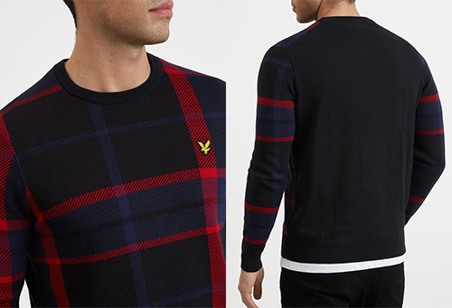 KN1004V Tartan Jumper by Lyle and Scott