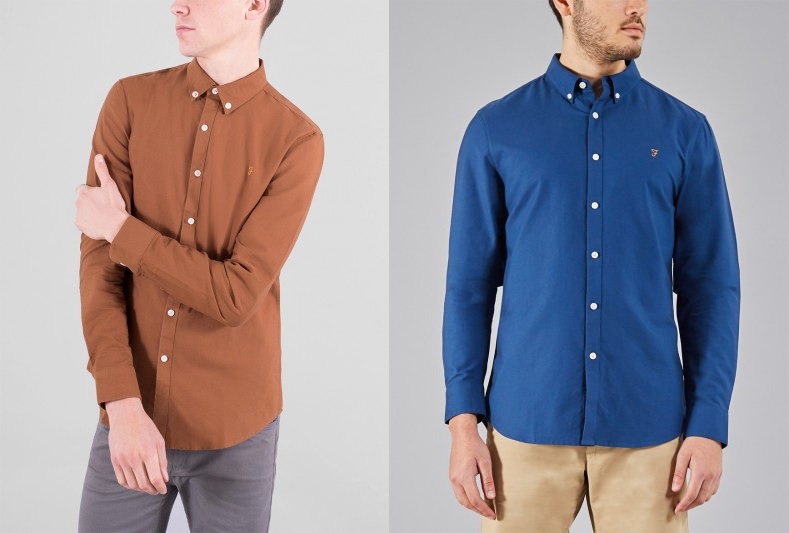 F4WS4054 Brewer Button Down Oxford Shirt by Farah