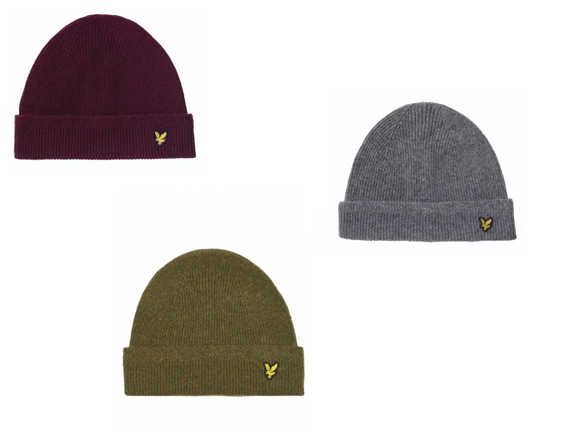 HE305CL Racked Rib Beanie by Lyle and Scott