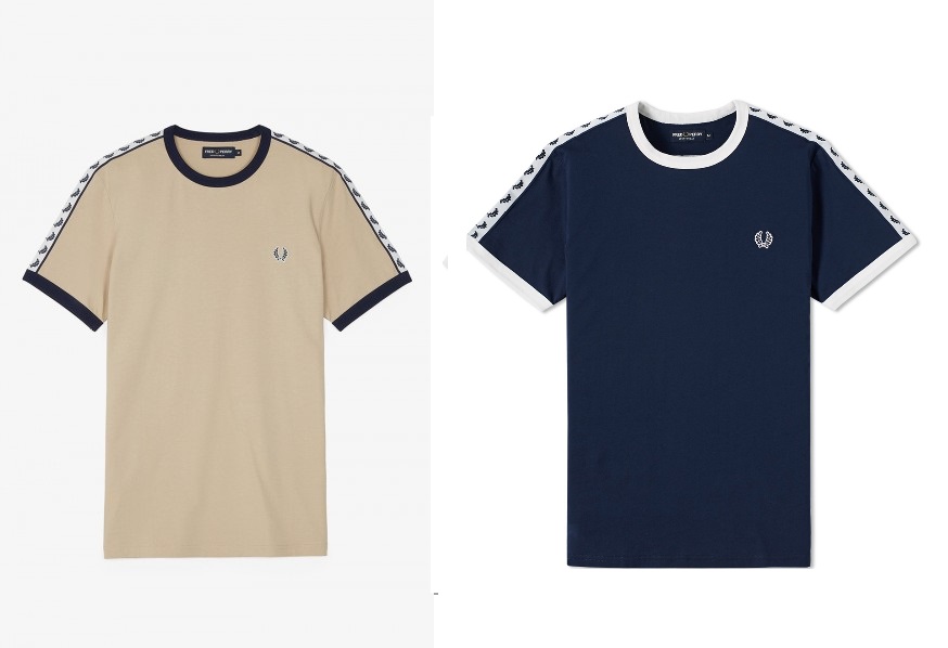 M6347 Taped Ringer T Shirt by Fred Perry
