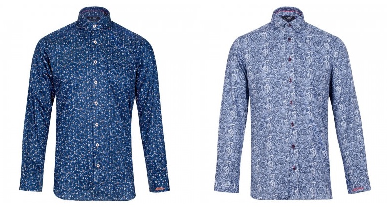 Jiggler Lord Berlue "Oak" Floral and "Flay" Paisley Shirt