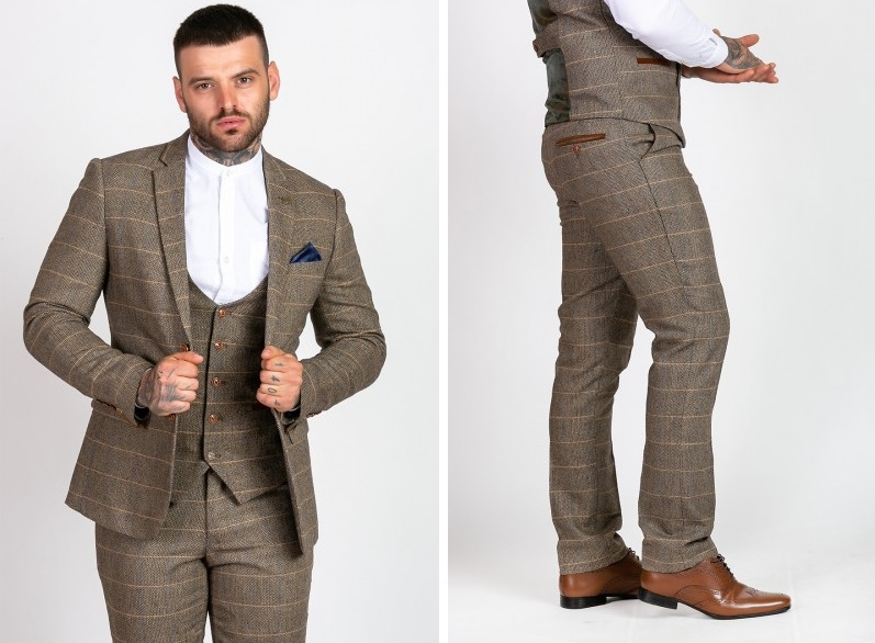 Marc Darcy Ted Tweed Blazer Jacket and Trousers