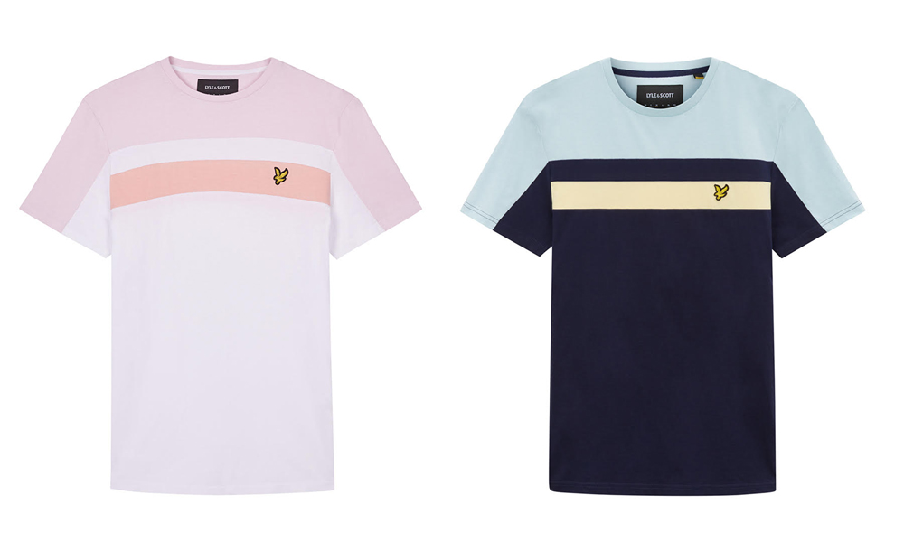 Colour Block T Shirt by Lyle and Scott