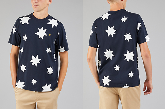 Farah "Blackburn" Star T-Shirt -- True Navy