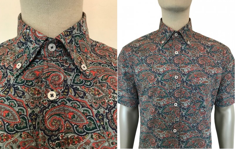 Digital Paisley Print Shirt by Ska and Soul