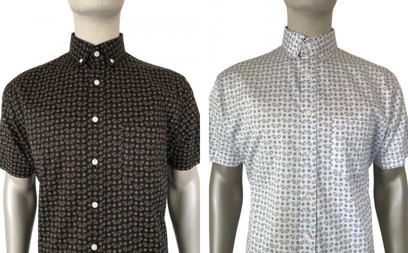 Penny Round Mono Paisley Shirt by Ska and Soul