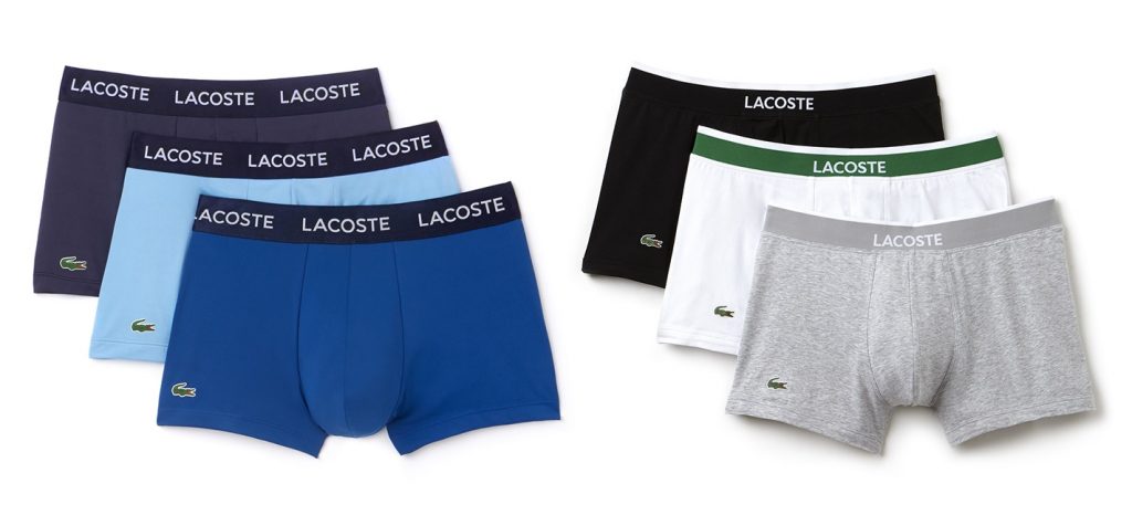 Lacoste 3-Pack Cotton/Stretch Boxer Trunks