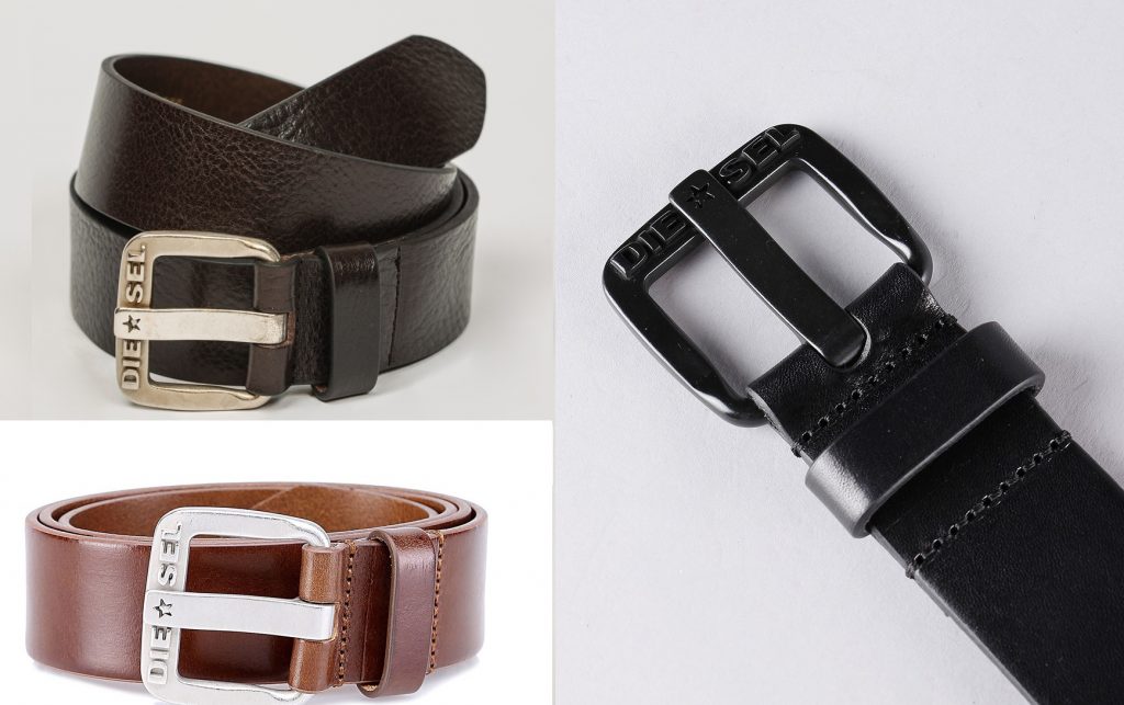 B-Star Cintura Leather Belt by Diesel  |  Dark Brown, Black, Tan