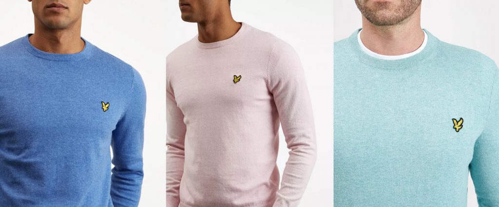 Cotton Merino Crew Jumper by Lyle and Scott