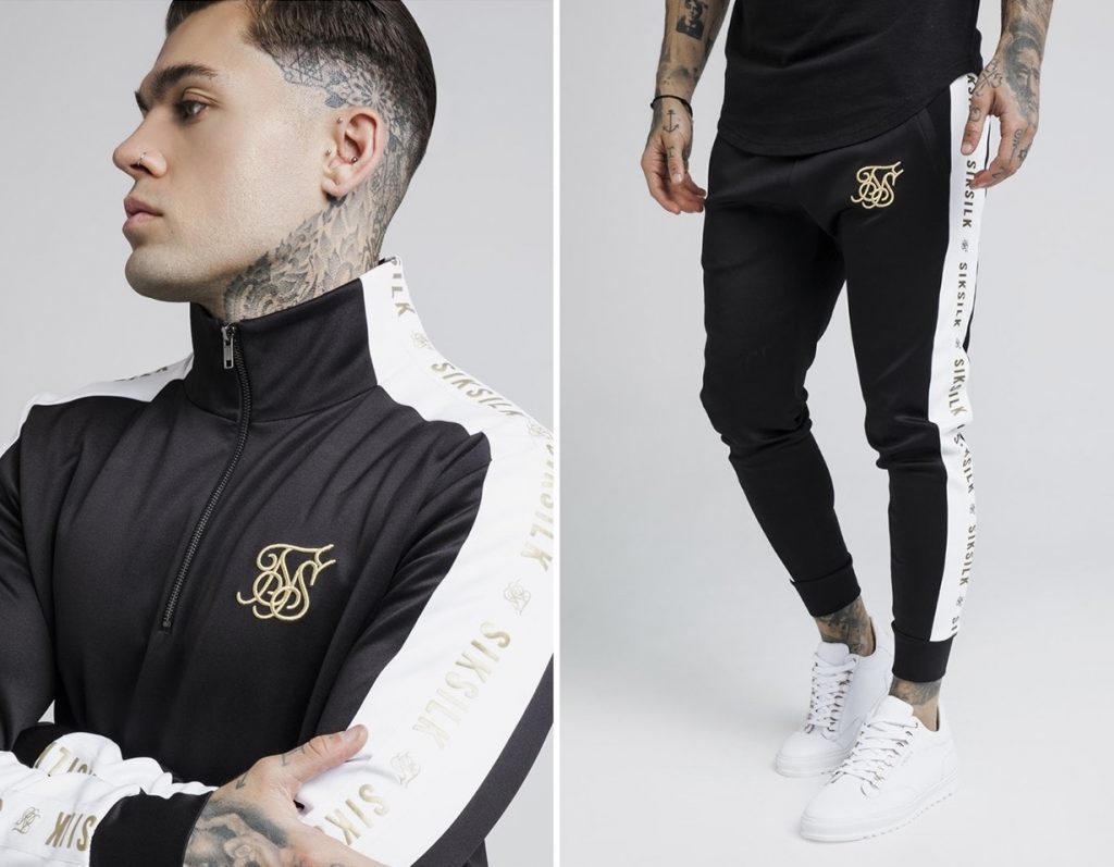 Quarter Zip Runner Tracksuit by Sik Silk