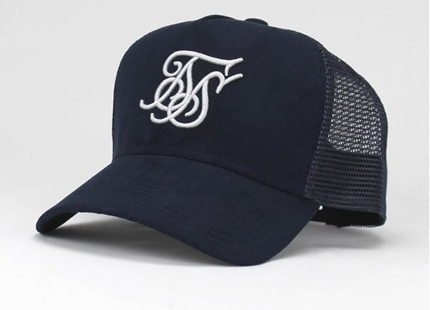 Suede Bent Peak Trucker Cap by Sik Silk