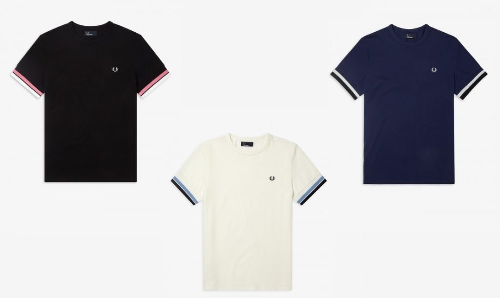 M6513 Bold Tipped T Shirts by Fred Perry